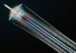 Инверсионный след Airbus A340